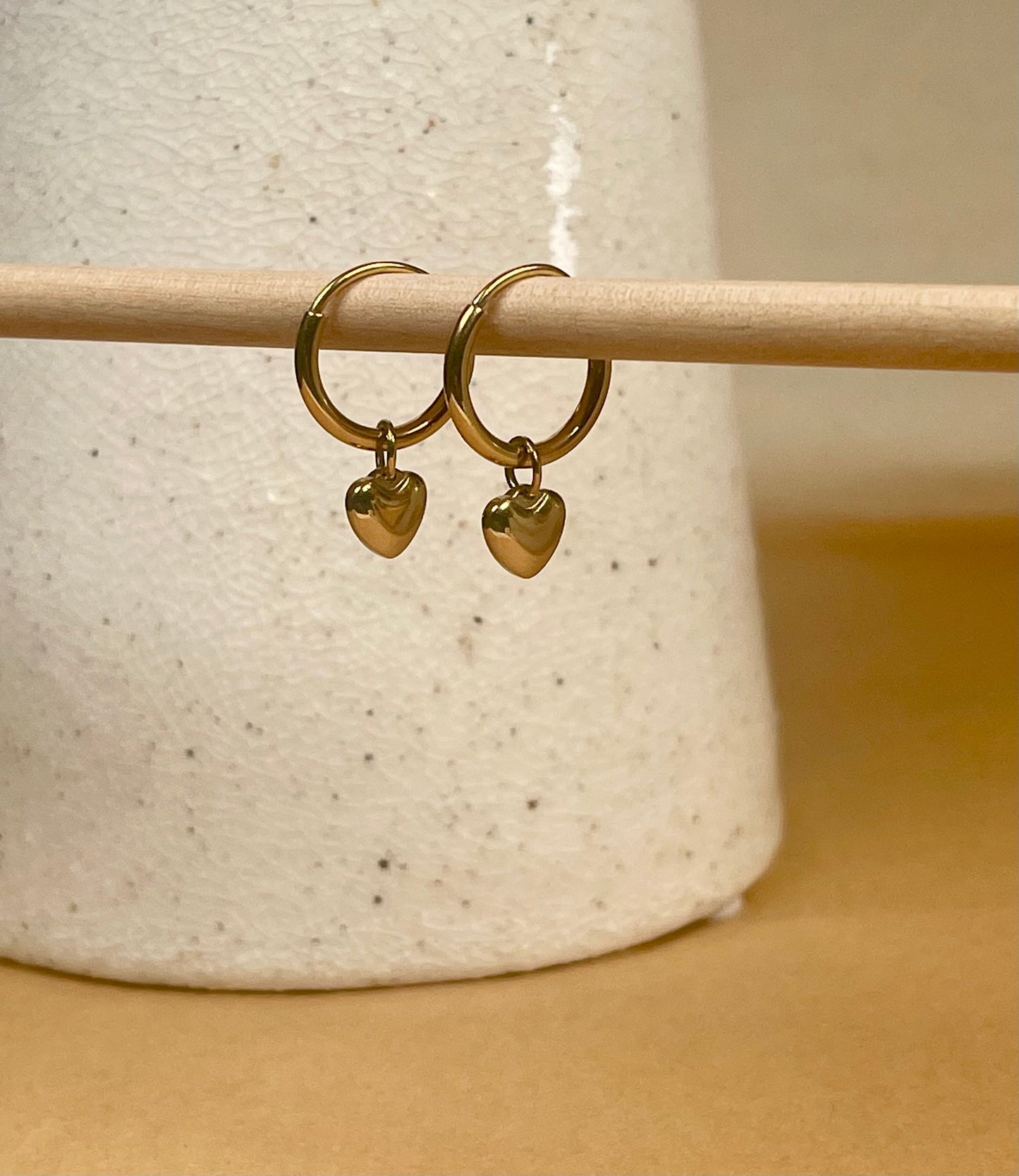 Valentina Heart Dangle Hoop